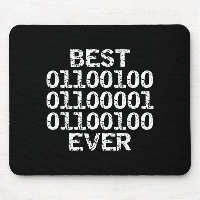 Dad Ever In Binary Code Software Engineer Father G Mouse Mat (Front)