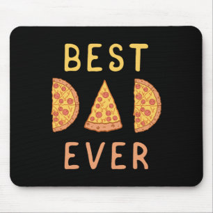 Dad Ever Pizza Lover Fathers Day Papa Parenting  Mouse Mat