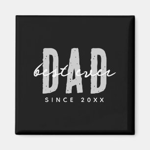 Dad Ever Since 20xx Modern Simple Preppy  Magnet