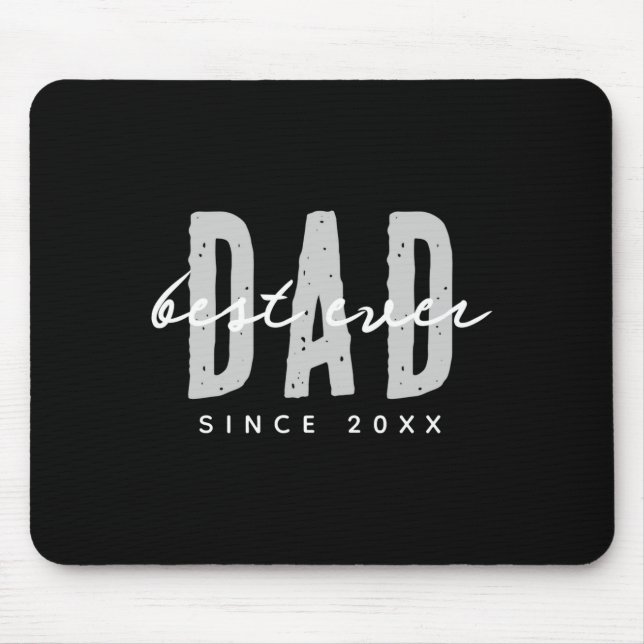 Dad Ever Since 20xx Modern Simple Preppy  Mouse Mat (Front)
