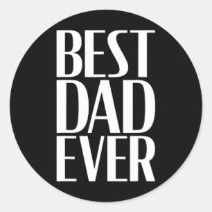 Dad Ever - Unique Father’s Day Men's 2 Classic Round Sticker