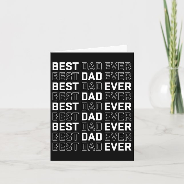 Dad Ever - Unique Father’s Day Men's  Card (Front)