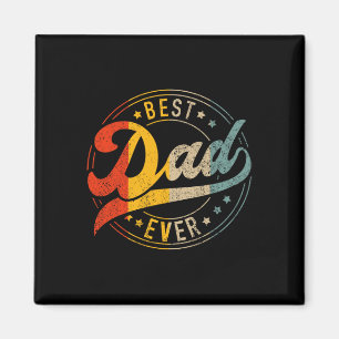 Dad Ever Vintage Colours Retro Fathers Day Birthda Magnet
