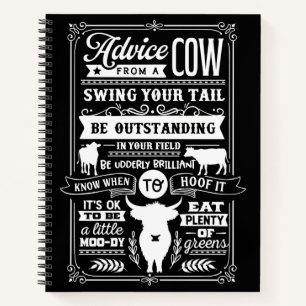 Dad Farmer Get Advices From His CowSpiral Notebook