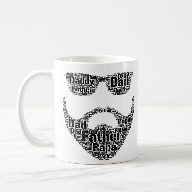Dad Father Papa Men's Coffee Cup Mug (Left)