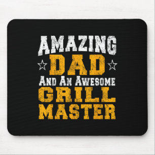 Dad Father Rbecue Shirt Bbq Grill Master Pit Boss Mouse Mat