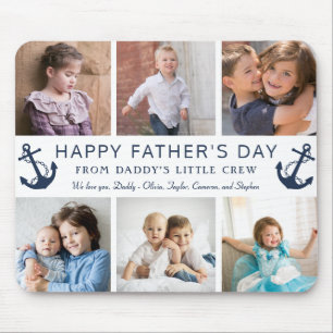 Dad Father’s Day Photo Collage Mouse Mat