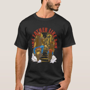 Dad Father Son Father's Day Motorcycle T-Shirt