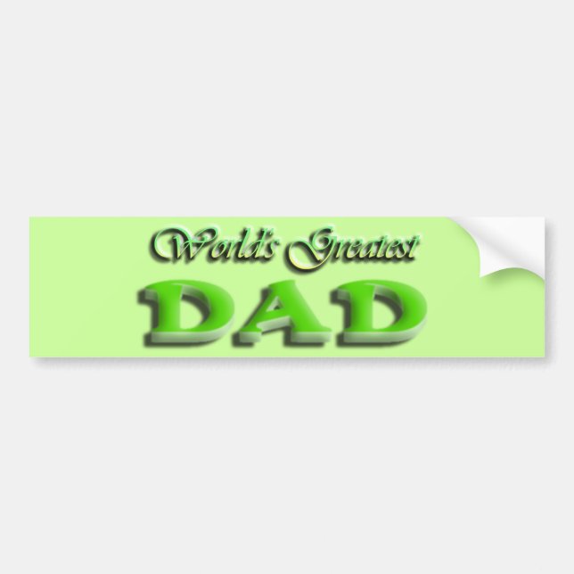 Dad Fathers Day Bumper Sticker (Front)