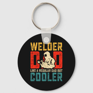 Dad Fathers Day Cool Welding Papa Grandpa Men Key Ring
