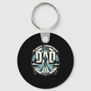 Dad Fathers Day Dad The Cross-country Skiing Legen Key Ring
