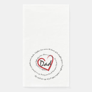 Dad - Fathers Day - Daddy Napkin
