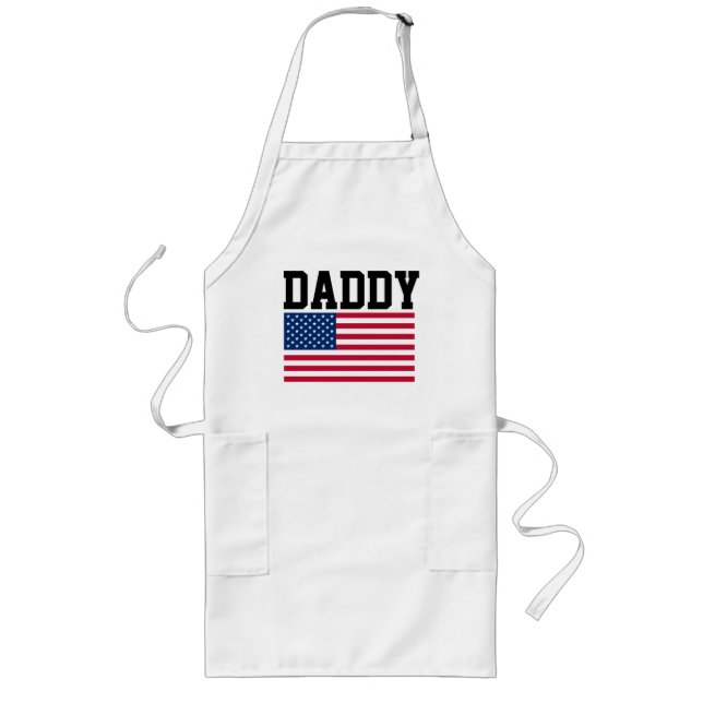 DAD FATHER'S DAY 'DADDY' PATRIOTIC Aprons (Front)