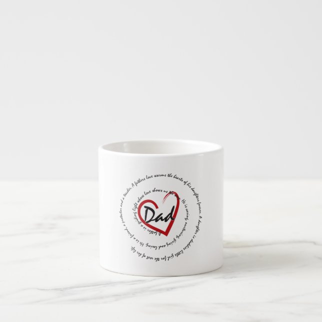Dad - Fathers Day Espresso Cup (Front)