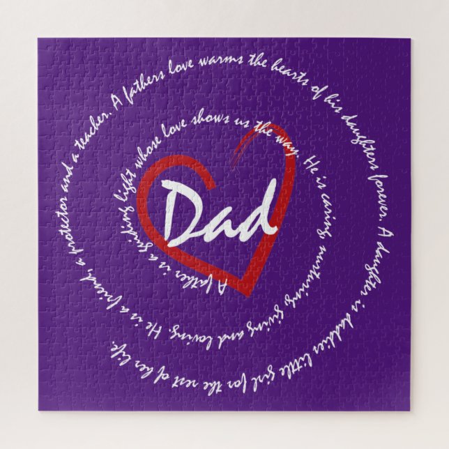 Dad - Fathers Day Jigsaw Puzzle (Vertical)