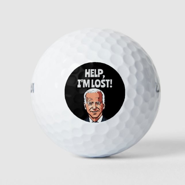DAD FATHER'S DAY JOE BIDEN FUNNY GOLF BALLS (Front)