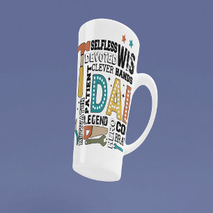 Dad Fathers Day Latte Mug