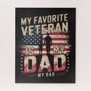 Dad Father's Day My Favourite Veteran Jigsaw Puzzle