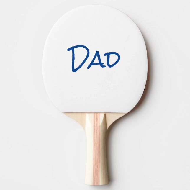 Dad Father's Day Simple Blue Ping Pong Paddle (Front)