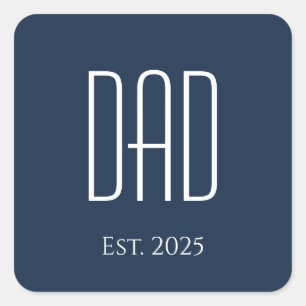 Dad Father's Day Square Sticker
