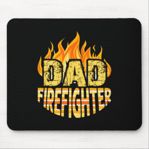 Dad Firefighter Fireman Gift Proud Firefighter Quo Mouse Mat