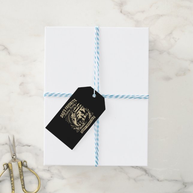 Dad Fishing Buddy Gift Tags (With Twine)