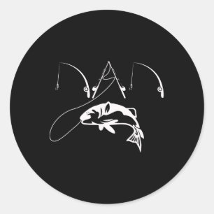 Dad Fishing Fisherman Daddy Fathers Day Gift Shirt Classic Round Sticker