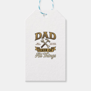 Dad Fixer of All Things Vintage Engraving Shirt_1 Gift Tags