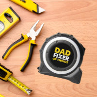 DAD FIXER OF THINGS YELLOW WHITE BLACK