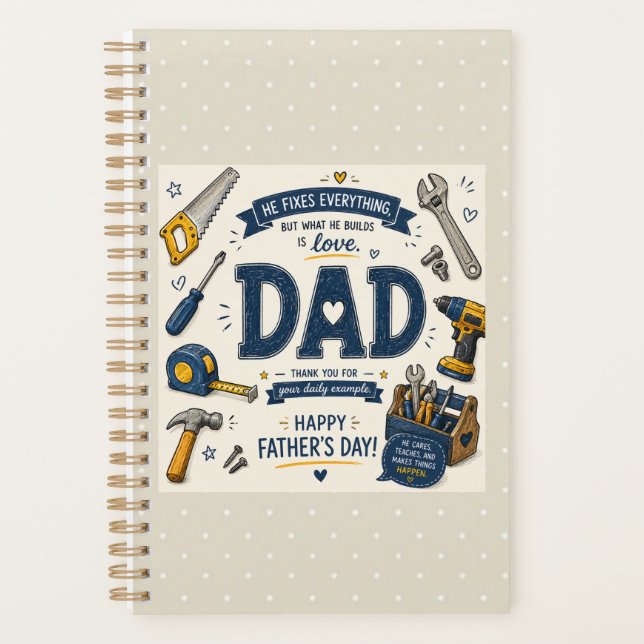 Dad Fixes Everything Father’s Day Planner (Front)