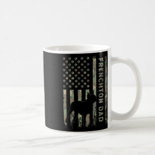 Dad French Bulldog Boston Terrier Camo Usa Flag  Coffee Mug
