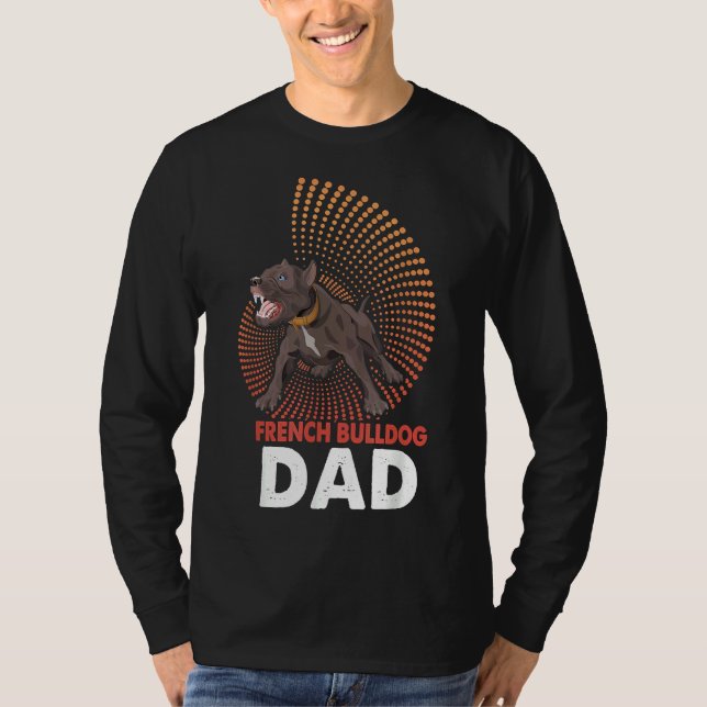 Dad French Bulldog T-Shirt (Front)
