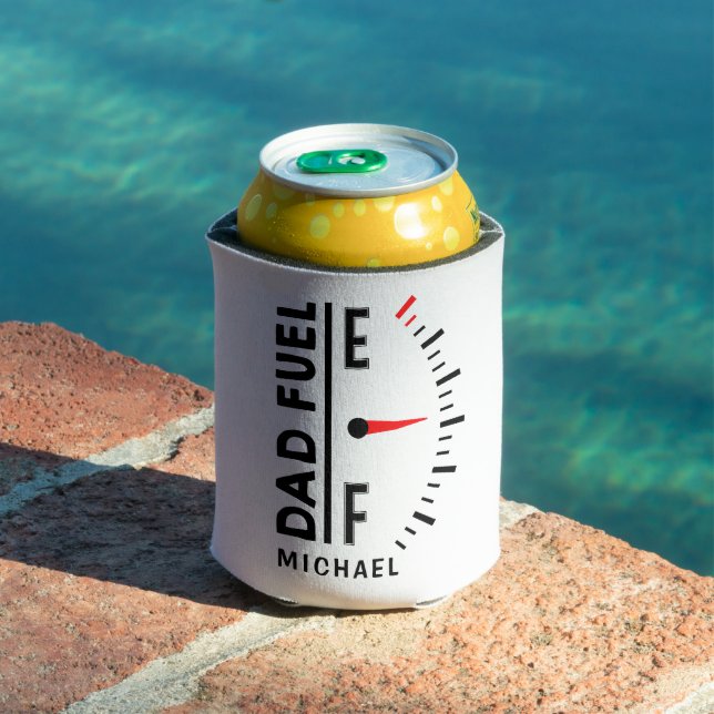 Dad Fuel Funny Father's Day Birthday Personalised Can Cooler (In Situ Pool)