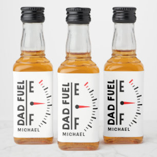 Dad Fuel Funny Father's Day Birthday Personalised Liquor Bottle Label