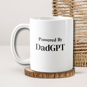 Dad Funny Birthday - Powered By DadGPT - Ai Joke Coffee Mug