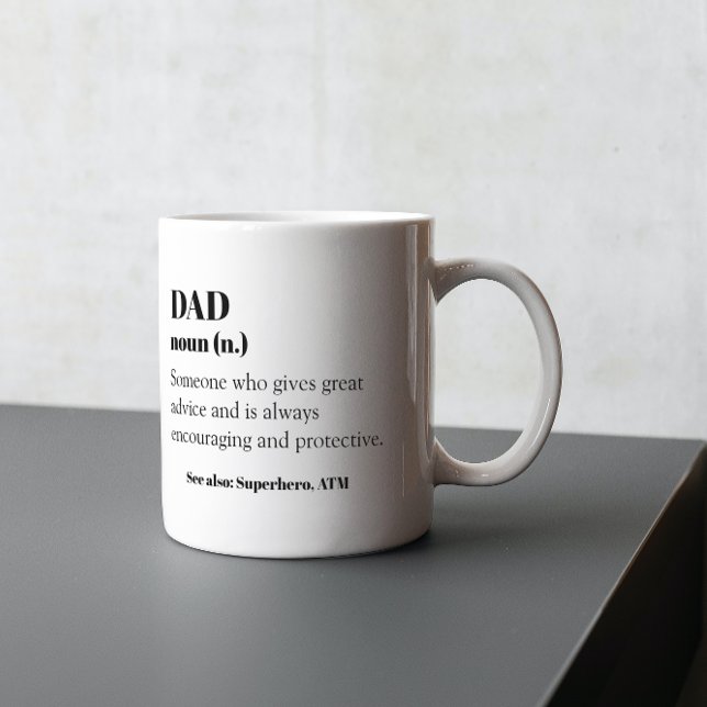 Dad FunnyDefinition Word Noun Gift Father's Day  Coffee Mug (Creator Uploaded)