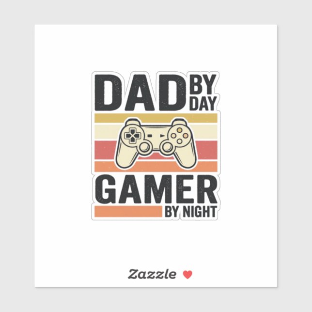 Dad Gamer Vintage Controller T-Shirt Design_1 (Sheet)