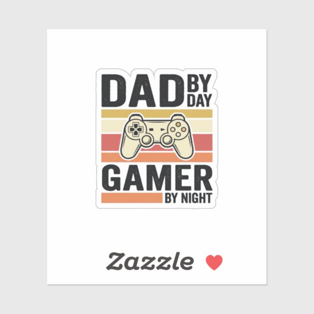 Dad Gamer Vintage Controller T-Shirt Design_1 (Sheet)