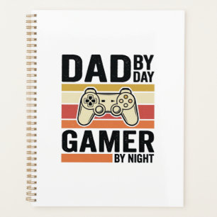 Dad Gamer Vintage Controller T-Shirt Design_1 Planner