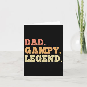 Dad Gampy Legend Retro Vintage Funny Legendary Card