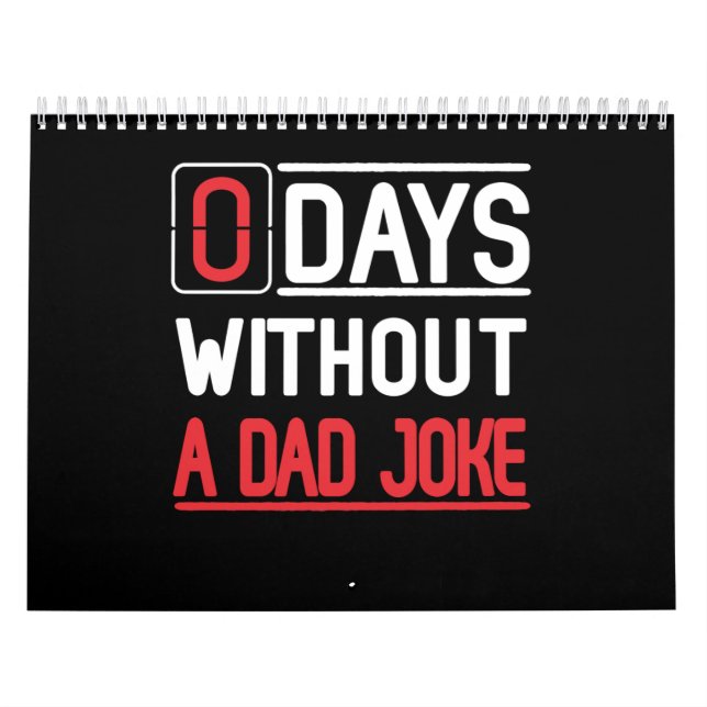 Dad Gift | 0 Days Without A Dad Joke Gift Calendar (Cover)