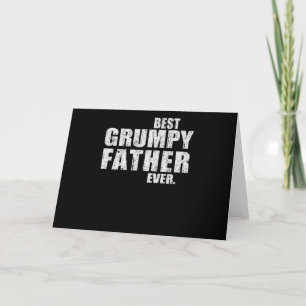 Dad Gift Best Grumpy Father Ever Gift Idea Holiday Card
