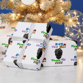 Dad Gift First Hero Forever My Rock Wrapping Paper