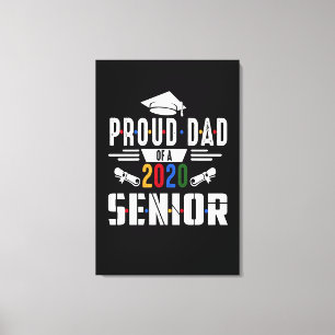 Dad Gift Proud Dad Of A 2020 Memories Canvas Print