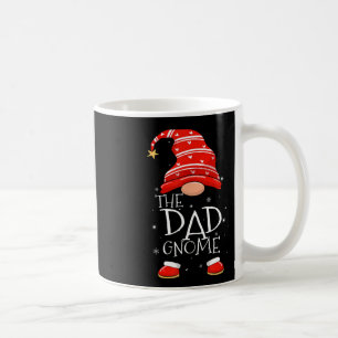 Dad Gnome Buffalo Plaid Matching Family Christmas Coffee Mug