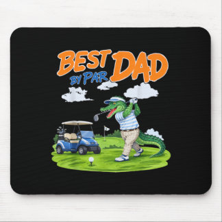 Dad Golf Gator Alligator Dad Mouse Mat