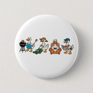 Dad Goose Father’s Day Dad Grandpa Husband 6 Cm Round Badge