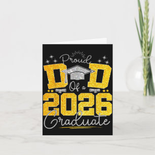 Dad graduation senior 2026 proud dad of a 2026 card