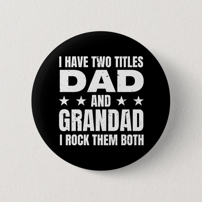 Dad Grandad 6 Cm Round Badge (Front)