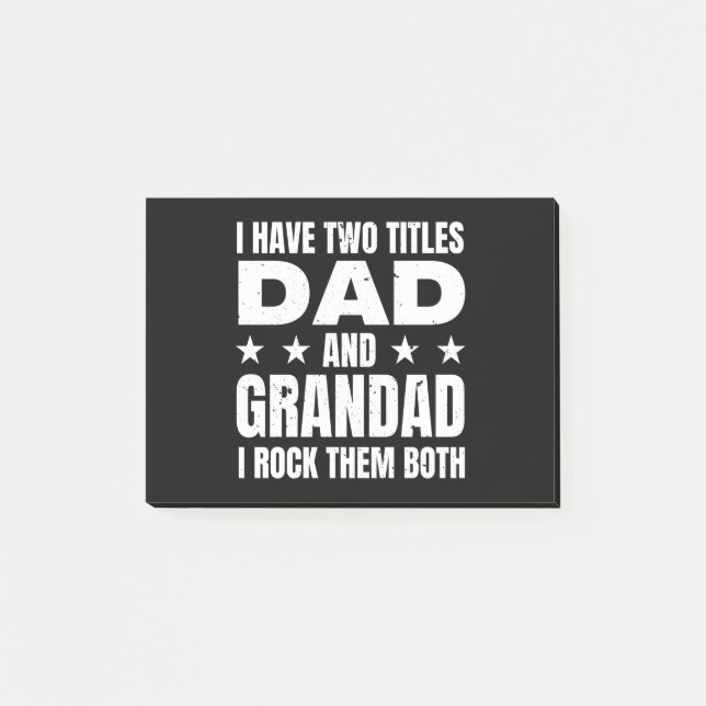 Dad Grandad Post-it Notes (Front)